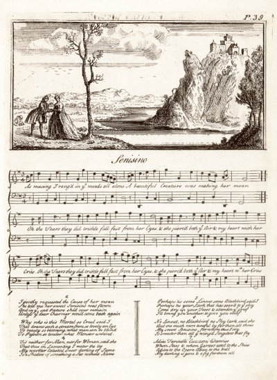 Senesino by Handel, engraving by Unknown